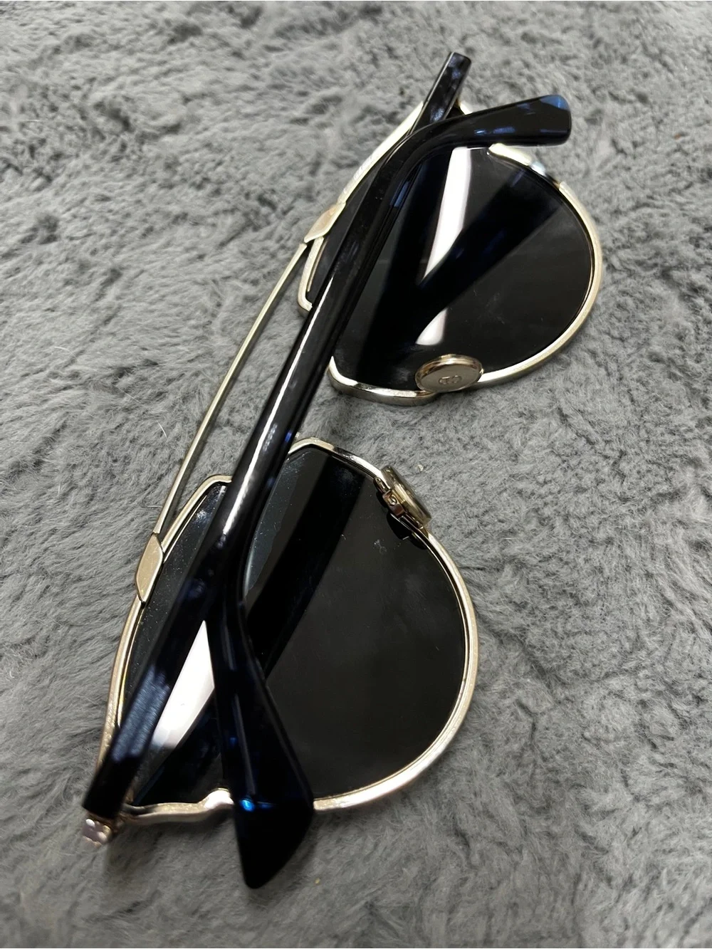 Christian Dior So Real A 3YG9P Sunglasses Blue Mirror Palladium Pre-Owned
